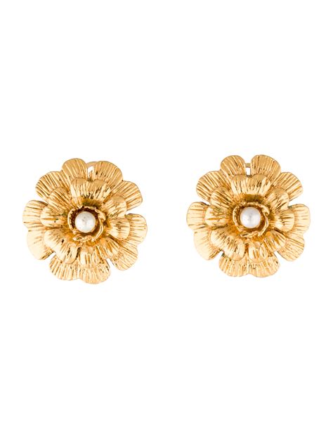 chanel camellia jewelry|chanel camelia earrings authentic.